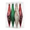 6 Pack 7.7" Peppermint Lane Shatterproof Teardrop Ornaments by Ashland®